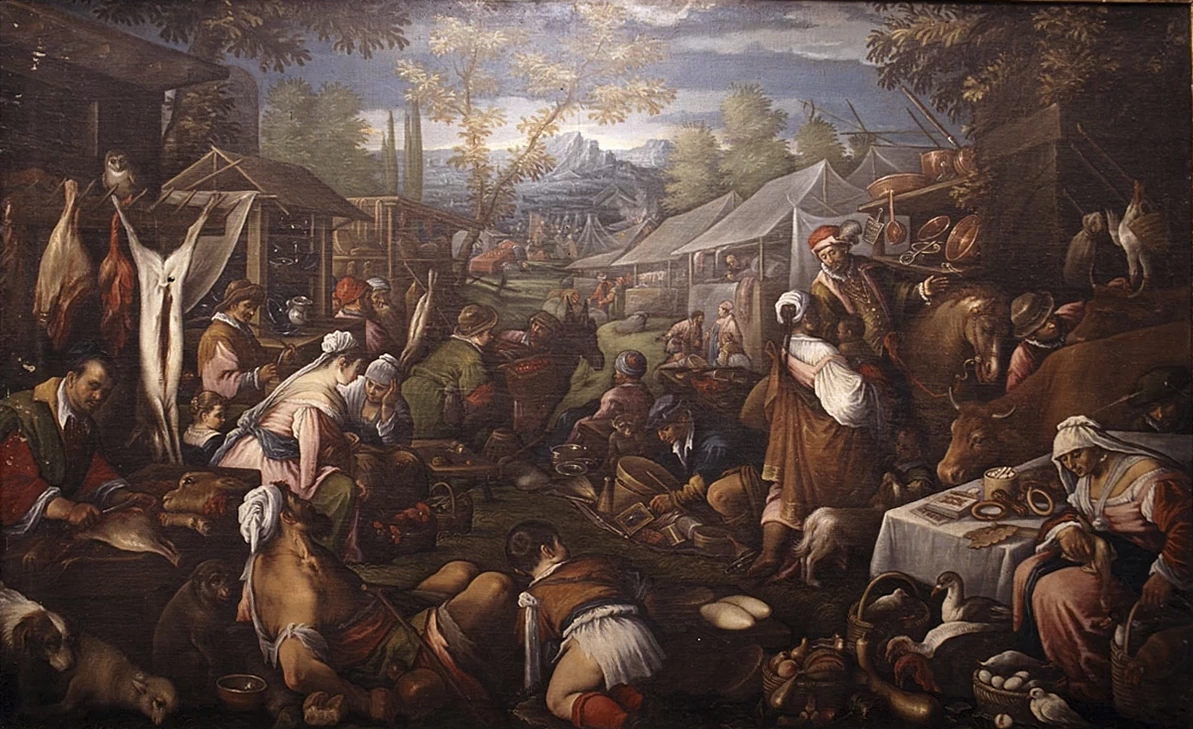 85-Scena di mercato-Villa medicea della Petraia